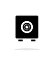 strongbox icon on white background vector image