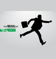 business man silhouette vector image