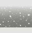 falling a snow flakes blizzard snowfall snowflake vector image