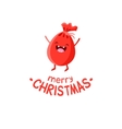 bag of gifts cheerful christmas card vector image