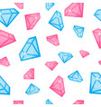 diamonds of different size seamless pattern vector image