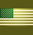 green usa flag with marijuana leaves cannabis vector image