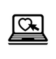romantic love symbol vector image