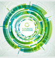 abstract round futuristic background vector image vector image