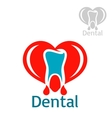 dentistry or stomatology icon emblem vector image