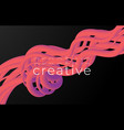 creative design 3d flow shape liquid wave vector image vector image