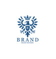 eagle heraldic logos vector image vector image