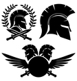 spartan black signs vector image