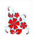 beautiful abstract floral background vector image