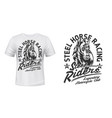 motorcycle racing club t-shirt print mockup vector image vector image