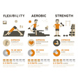 exercise infographic vector image vector image