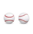 new baseball balls isolated realistic vector image