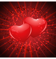 red hearts vector image vector image
