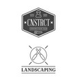 set of real estate construction building icons vector image