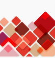 abstract background of red squares template vector image vector image