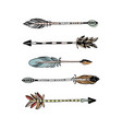 decorative hand drawn arrows vector image vector image