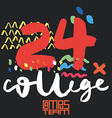 modern design for printing on t-shirt hand vector image