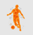 soccer football player vector image vector image