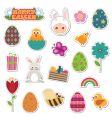 easter stickers vector image