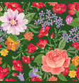 floral seamless pattern flower background vector image