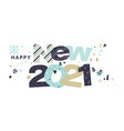 happy new year 2021 vector image
