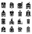 house icons set in simple style vector image