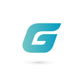letter g number 6 logo icon design template vector image vector image