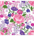 floral seamless pattern flower background vector image