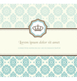 baroque card vector image vector image