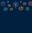 firecrackers template vector image vector image