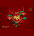 happy chinese new year poster vector image