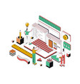 modern isometric design -web vector image