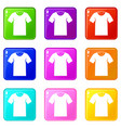 tshirt set 9 vector image