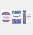 universal flyer 3x4 with unique decoration vector image vector image