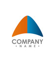 abstract shape logo logo design vector image vector image