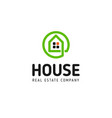 home linear logo smart house line art vector image