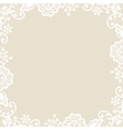 lace on beige background vector image vector image