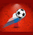 soccer cup concept vector image vector image