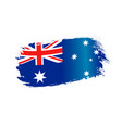 australia grunge flag vector image