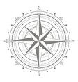 icon with compass rose vector image vector image
