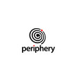 periphery logo design concept vector image