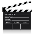 chalkboard movie director slate vector image vector image