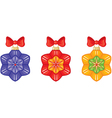 christmas decor star vector image vector image