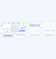 modern infographic template with statistics vector image