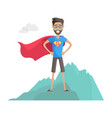 superhero daddy in costume vector image
