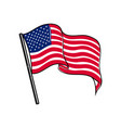 american flag design element for poster card vector image