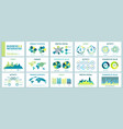 infographic charts for presentation business vector image