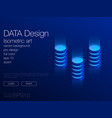 ui neon isometric stock background eps 10 vector image