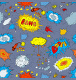 exposions doodle background vector image vector image