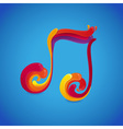 music rainbow vector image